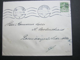 1923, Perfin , Firmenlochung Auf Brief - Storia Postale
