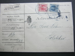 1909, Perfin , Firmenlochung Auf Brief - Briefe U. Dokumente