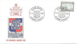 DENMARK   #   COVER FROM YEAR 1982 - Lettres & Documents