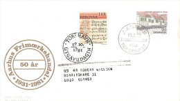 DENMARK   #   COVER FROM YEAR 1981 - Lettres & Documents