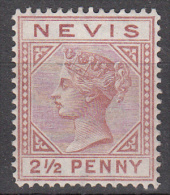 Nevis   Scott No. 24   Unused Hinged    Year  1884 - St.Christopher, Nevis En Anguilla (...-1980)