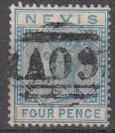 Nevis   Scott No. 26  Used  Year  1884 - St.Cristopher-Nevis & Anguilla (...-1980)