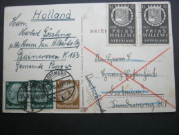 1933, Nachsendekarte Aus Holland Nach Deutschland - Briefe U. Dokumente