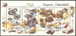 Romania 1994 Mi# Block 292 Used - Edible Mushrooms - Oblitérés
