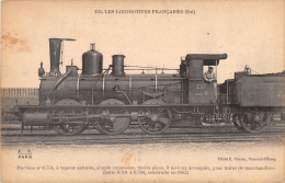 ¤¤  -  155  -  Les Locomotives Françaises  -  Machine N° 0.754 à Vapeur Du Réseau EST   -  ¤¤ - Eisenbahnen