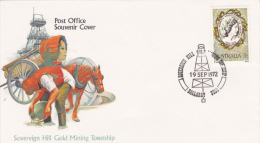 Australia 1972 Sovereign Hill Gold Mining Township Souvenir Cover - Brieven En Documenten