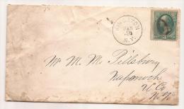 US - 3 - C/1950´s COVER From KINGSTON, NY - Washington 3c With JUMBO Imperf Left Margin - Brieven En Documenten