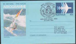 Australia 1984 150th Anniversary Royal Charters Postmark Aerogramme - Aerogrammi