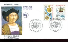 FDC 9/05/92 : EUROPA " Christophe Colomb" - 1992