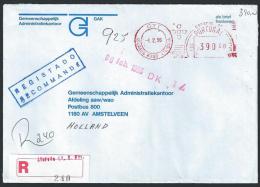 Portugal;Registered Cover With Meter Cancel, Afurada 01-02-1996 - Brieven En Documenten