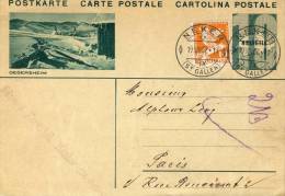 CPA (SUISSE)    DEGERSHEIM  (entier Postal) - Degersheim