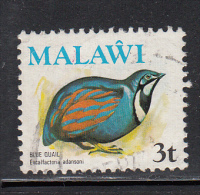 Malawi Used Scott #235 3t Blue Quail - Birds - Malawi (1964-...)