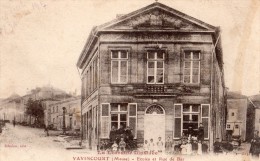 VAVINCOURT ECOLES ET RUE DE BAR  NOMBREUX ELEVES INSTITUTEUR  1917 - Vavincourt