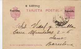 1165 Entero Postal Esplugas De Francoli 1932 Tarragona - 1931-....