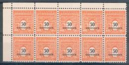 France - 1945 -  Bloc De 10 Valeurs CdF - Arc De Triomphe 30 C. Orange  Y&T N°702 ** Neuf  ( Sans Charnière) - 1944-45 Arco Del Triunfo