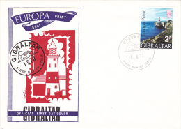 Gibraltar FDC: 1970 2/- Europa Point (G51-51) - Gibilterra
