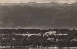 C1935 GENEVE LE NOUVEAU PALAIS DES NATIONS ET LA CHIANE DU JURA VU DE COLOGNY - Cologny