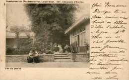 Ixelles  - Chaussée  D´Ixelles N° 187 / Pensionnat De Mesdemoiselles LOUDEMANT /Animé / Vue Du Jardin - Elsene - Ixelles