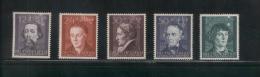 POLAND 1942 GENERAL GOUVERNEMENT 3RD ANNIV OCCUPATION FAMOUS POLES GERMANS SET OF 5 NHM (**) COPERNICUS ASTRONOMER - Algemene Overheid