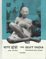 == INDIA 1942 MAHATMA GANDHI Quit India - Andere & Zonder Classificatie