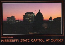 Mississippi State Capitol At Sunset Jackson Mississippi - Jackson