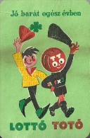 GAMBLING * LOTTERY * FOOTBALL POOL * SOCCER * SPORT * FOUR LEAF CLOVER * CALENDAR * Sportfogadas 1961 * Hungary - Klein Formaat: 1961-70