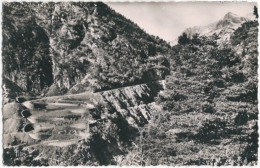 65 - Route De Cap Long. Les Lacets D'Orédon - Carte-photo M. Berjaud "Haute Vallée D'Aure" N° 1024 (circulée 1953) - Aragnouet