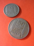 ALGERIE FRANCAISE / LOT 50 FRANCS + 20 FRANCS / 1949 - Algérie