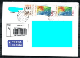 D21 Slovakia Slowakishe Republik Registered Traveled Letter Lettre Brief - Aurmail - Unused Stamps