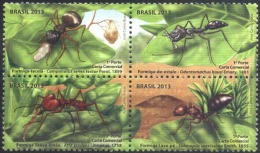 RO) 2013 BRAZIL, ANTS, INSECTS, HABITAT, SET MNH - Nuevos