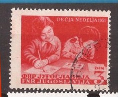 1951 X  643  JUGOSLAVIJA  Children's Week USED - Oblitérés