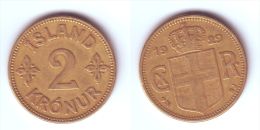 Iceland 2 Kronur 1929 - IJsland