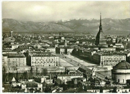 Torino - Panorama - 1958 - Formato Grande Viaggiata Mancante Di Affrancatura - S - Panoramic Views