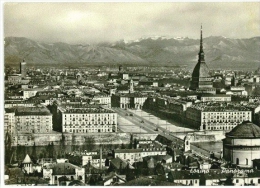 Torino - Panorama - 1958 - Formato Grande Viaggiata Mancante Di Affrancatura - S - Multi-vues, Vues Panoramiques