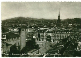 Torino - Panorama - Della Piazza E Mole Antoneiliana - Formato Grande Viaggiata - S - Multi-vues, Vues Panoramiques