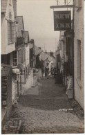 Clovelly UK, New Inn Sign, Village Street Scene, C1900s Vintage Real Photo Postcard - Clovelly