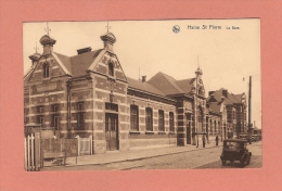 *  CPA..( Belgique )..Haine St Pierre : La Gare  -  Voir Les 2 Scans - - La Louvière