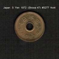 JAPAN    5  YEN  1972  (Hirohito 47---Showa Period)  (Y # 72a) - Japón