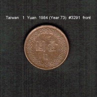 TAIWAN   1  YUAN  1984  (Year 73)  (Y # 551) - Taiwán