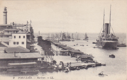 AFRIQUE,AFRICA,AFRIKA,égy Pte,EGYPT,nord Est,PORT SAID En 1900,le Port,harbour,prés Canal De Suez,bateau,ville Portuaire - Other & Unclassified