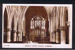 RB 958 - Early Kingsway Real Photo Postcard - Interior Moseley Parish Church - Birmingham Warwickshire - Birmingham