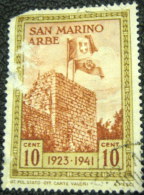 San Marino 1942 Return Of The Italian Flag To Arlbe 10c - Used Damaged - Usados