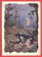 137719 / 1958 FAIRY TALE - RABBIT MOON MUSHROOMS  Stationery Entier Russia Russie Russland Rusland - 1950-59