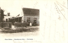 Chez Marie Siska Knocke Sur Mer Terrasse Moulin 1908 Renommée Des Gaufres (cliché Rare) - Knokke