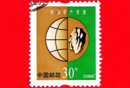 CINA - USATO - 2002 - Protezione Dell'ambiente - Risorse Minerarie - 30 - Used Stamps