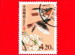 CINA - USATO - 2002 - Uccelli - Birds - Oiseaux - Phoenicurus Alaschanicus - 4.20 - Oblitérés