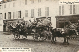 88 SAINT DIE CASQUES  A POINTES  OCCUPATION ALLEMANDE CONVOI DE BLESSES - Saint Die