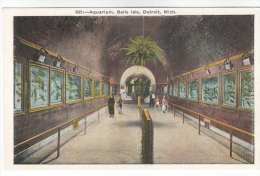 Aquarium , Belle Isle , Detroit , Mich - 635 - Old Postcard - USA - Used - Detroit