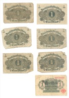 Lot De 14 Billets De 1, 5 Et 50 Mark 1914 à 1919 (b134) - Andere & Zonder Classificatie