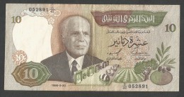 [NC] TUNISIE - BANQUE CENTRALE De TUNISIE - 10 DINARS (1986) BOURGUIBA - Tunisie